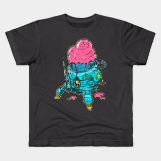 Ice cream mecha Kids T-Shirt